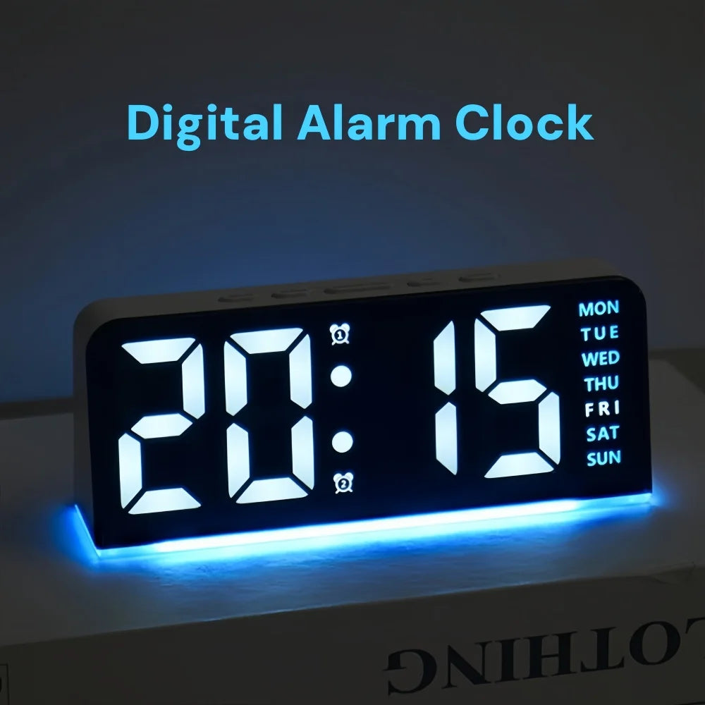 Digital Table Alarm Clock Desk Accessories Gadgets Gamer Setup Decoration Timepiece Gaming Room Decoration Digital Clock Gadgets