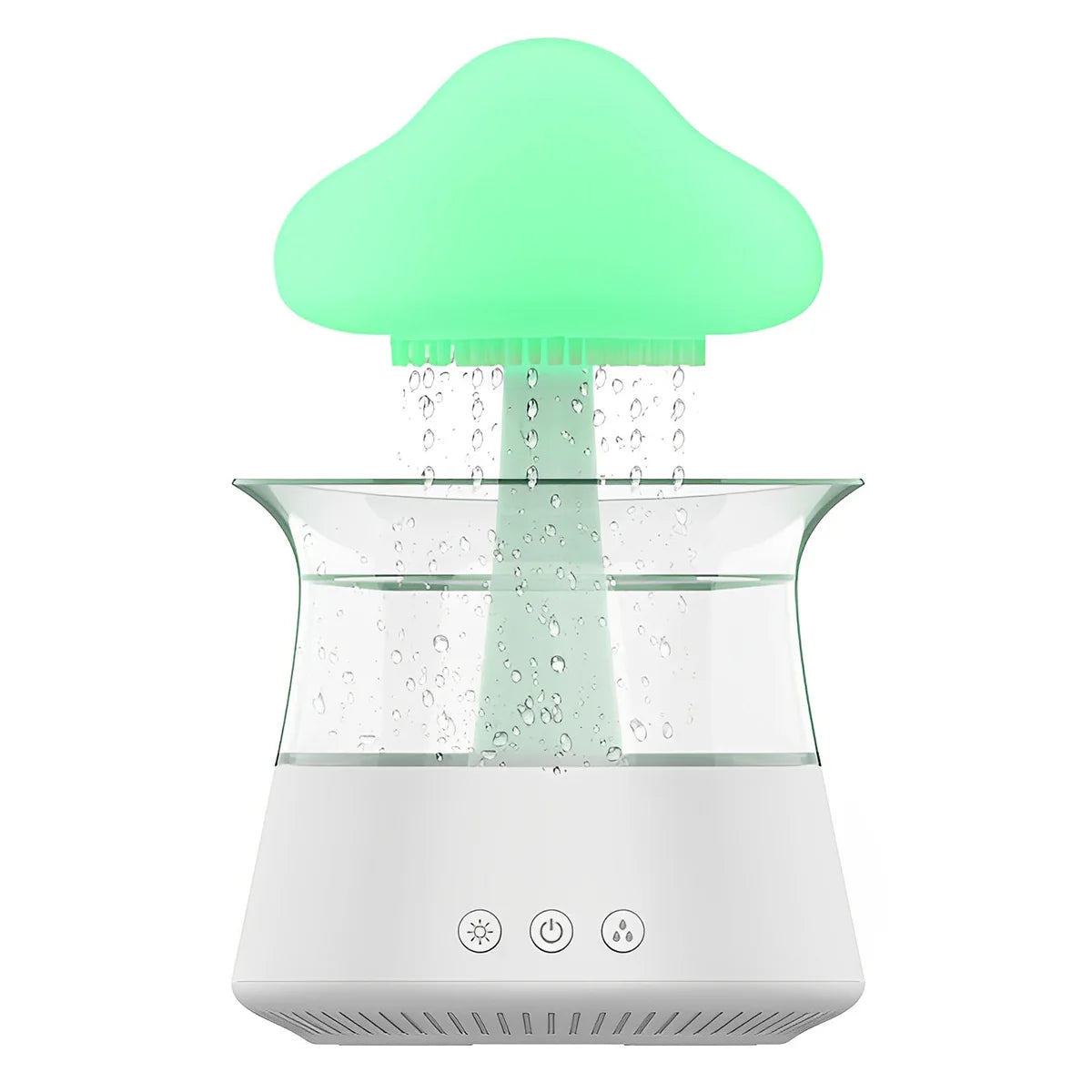 450ML Rain Drop Humidifier with Remote 7 Colours Led Light Mushroom Cloud Essential Oil Aromatherapy Diffuser for Sleeping Home