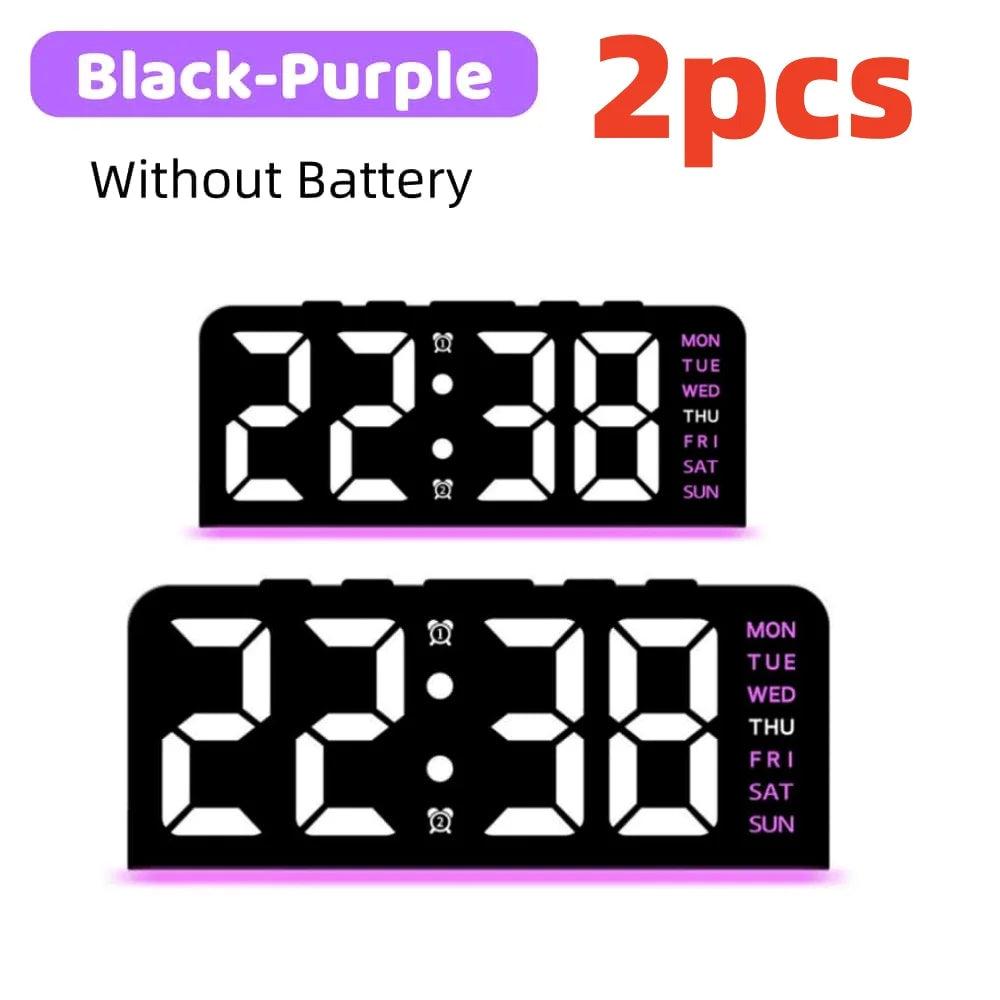 Digital Table Alarm Clock Desk Accessories Gadgets Gamer Setup Decoration Timepiece Gaming Room Decoration Digital Clock Gadgets