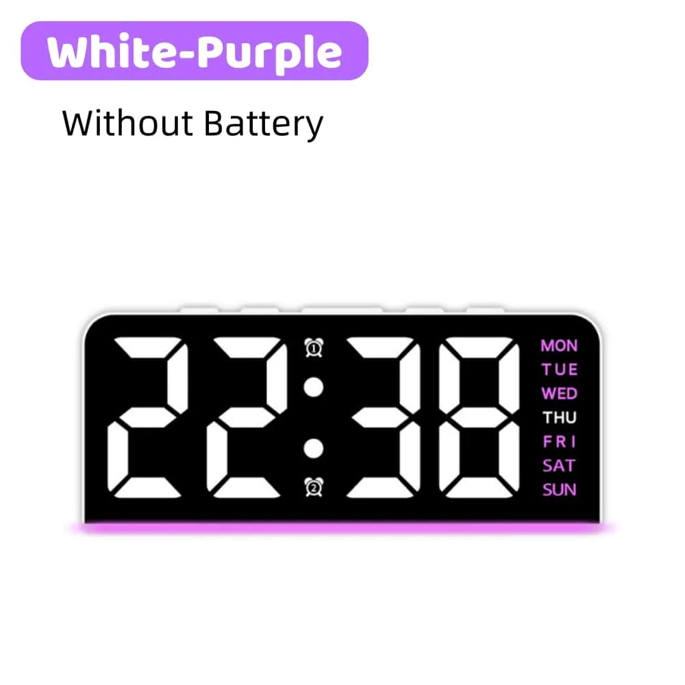 Digital Table Alarm Clock Desk Accessories Gadgets Gamer Setup Decoration Timepiece Gaming Room Decoration Digital Clock Gadgets