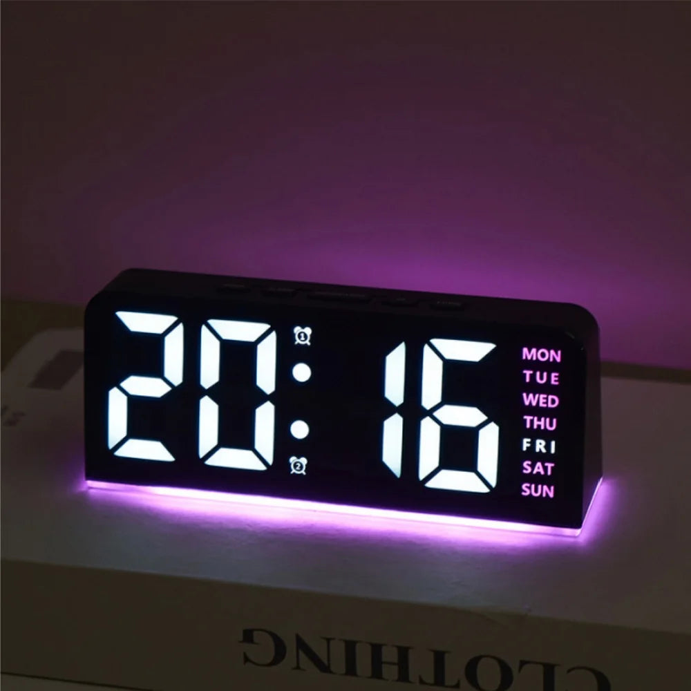 Digital Table Alarm Clock Desk Accessories Gadgets Gamer Setup Decoration Timepiece Gaming Room Decoration Digital Clock Gadgets