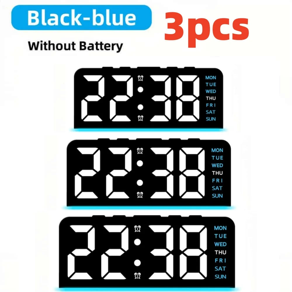 Digital Table Alarm Clock Desk Accessories Gadgets Gamer Setup Decoration Timepiece Gaming Room Decoration Digital Clock Gadgets