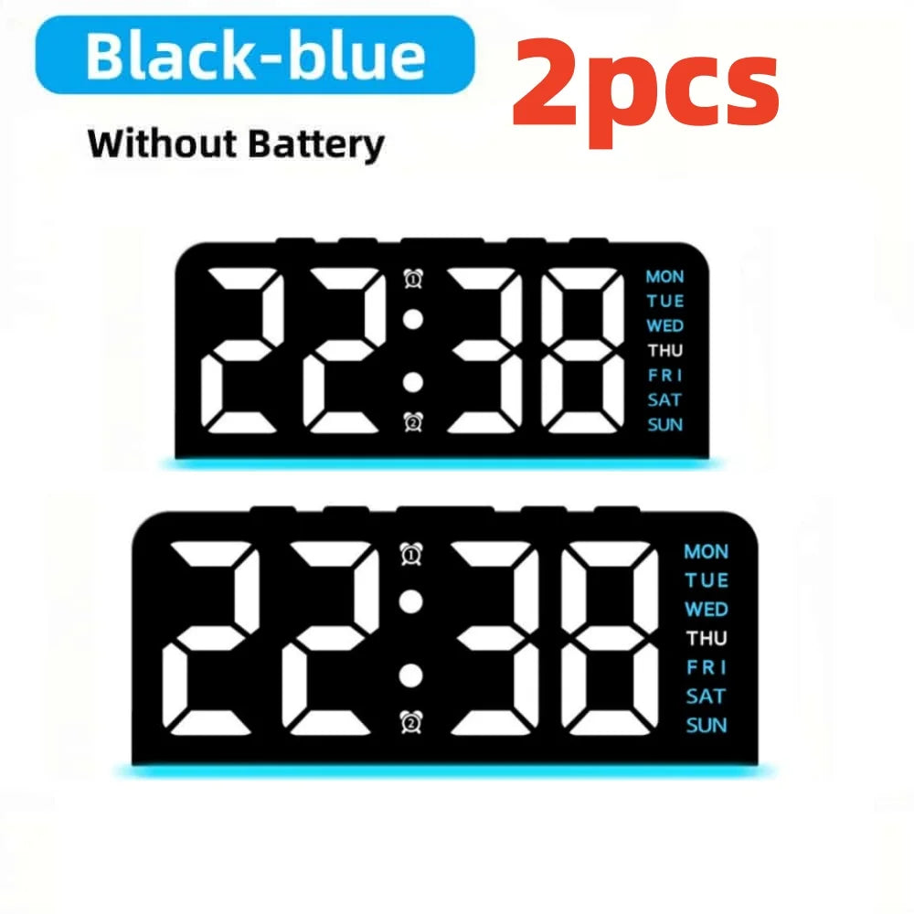 Digital Table Alarm Clock Desk Accessories Gadgets Gamer Setup Decoration Timepiece Gaming Room Decoration Digital Clock Gadgets