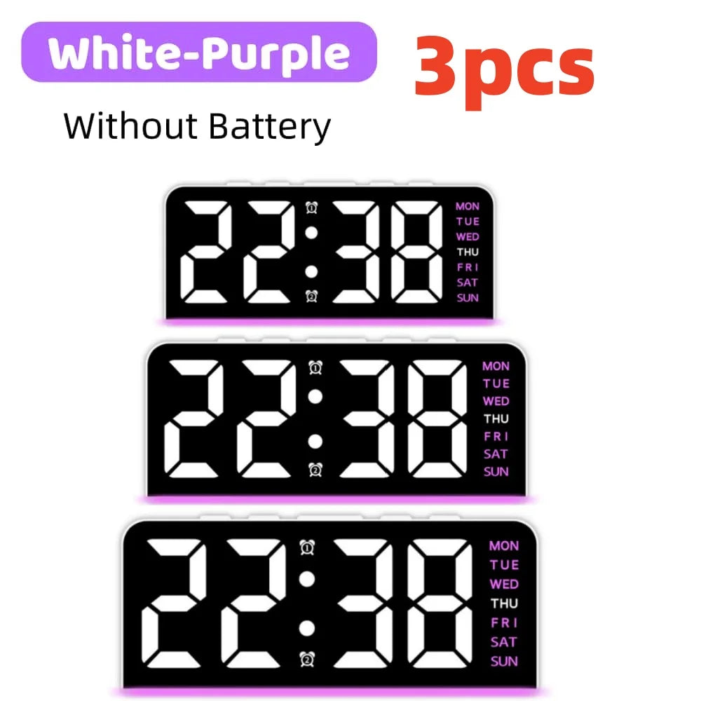 Digital Table Alarm Clock Desk Accessories Gadgets Gamer Setup Decoration Timepiece Gaming Room Decoration Digital Clock Gadgets