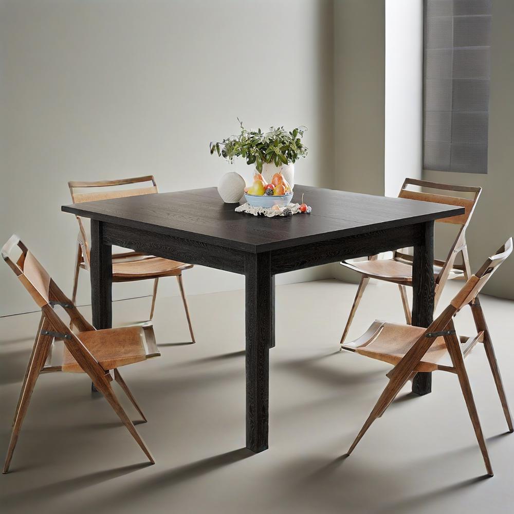 39" Rustic Farmhouse Dining Table | Small Space Kitchen Table 2–4 Seater | Rustic Brown Office Desk | Modern Wood Table for Home