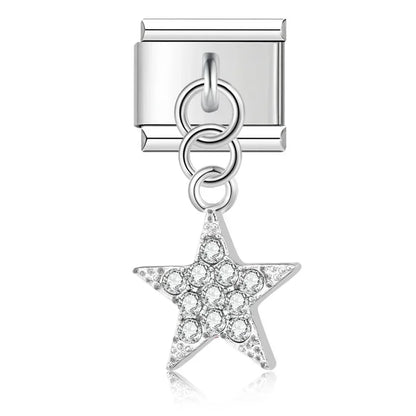 Shiny Star Italian Charm Link