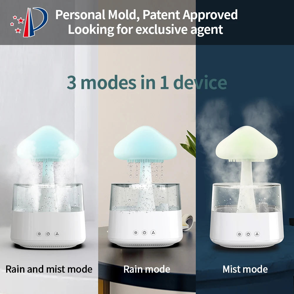 Mushroom Aroma Diffuser Rain Cloud