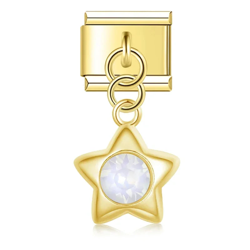 Shiny Star Italian Charm Link