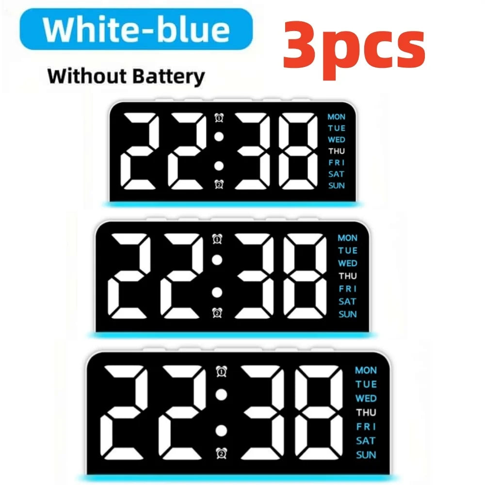 Digital Table Alarm Clock Desk Accessories Gadgets Gamer Setup Decoration Timepiece Gaming Room Decoration Digital Clock Gadgets