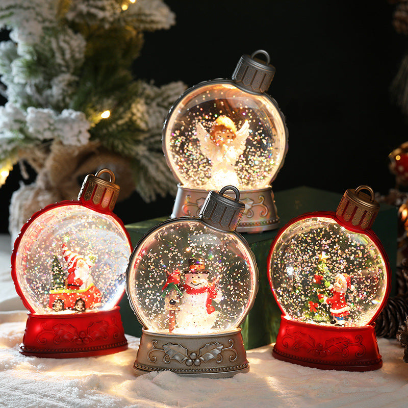 Christmas Holiday Decorations Luminous Simulation Flat Light LED Decoration Scene Layout Flame Light Home Decor