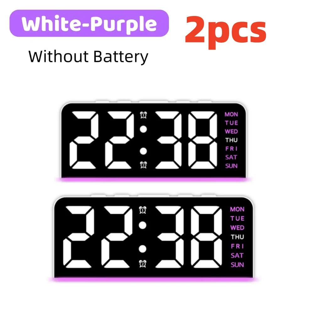 Digital Table Alarm Clock Desk Accessories Gadgets Gamer Setup Decoration Timepiece Gaming Room Decoration Digital Clock Gadgets