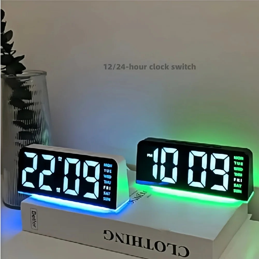Digital Table Alarm Clock Desk Accessories Gadgets Gamer Setup Decoration Timepiece Gaming Room Decoration Digital Clock Gadgets