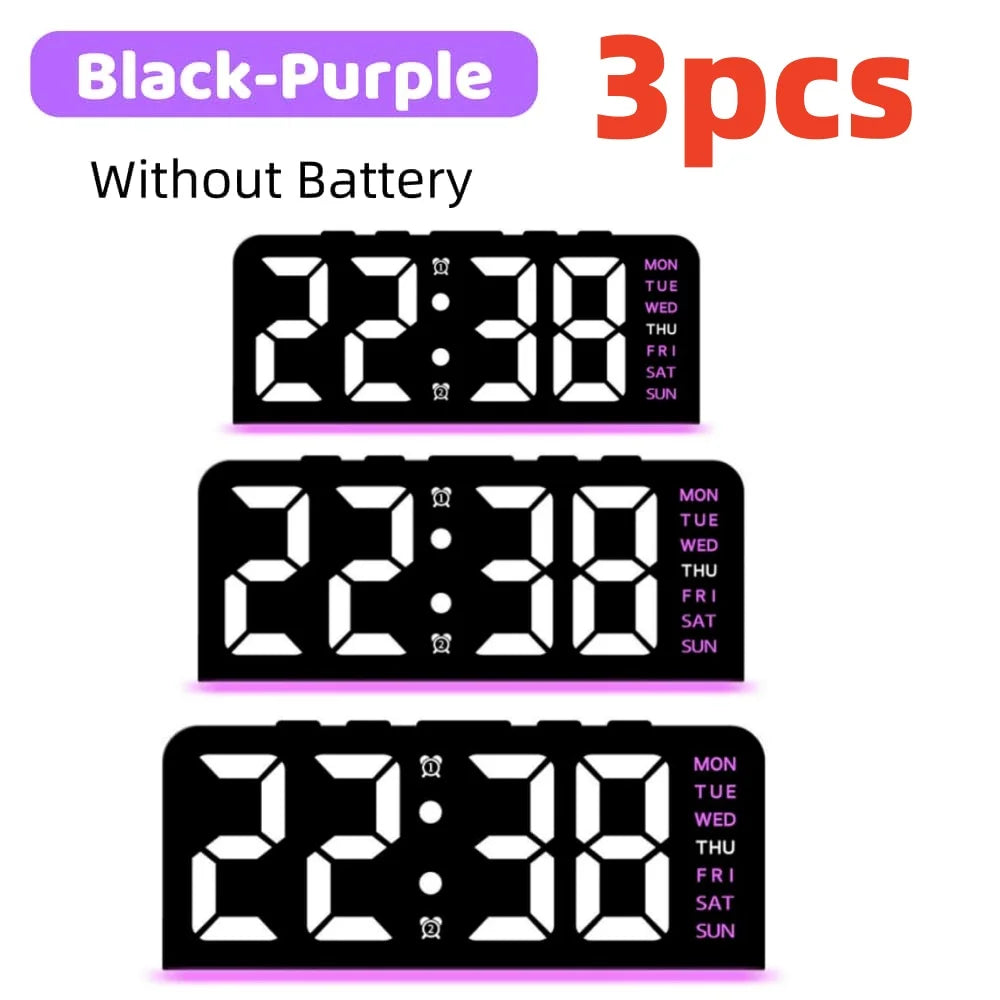 Digital Table Alarm Clock Desk Accessories Gadgets Gamer Setup Decoration Timepiece Gaming Room Decoration Digital Clock Gadgets