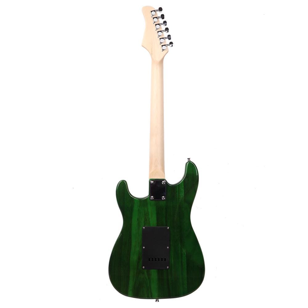 Green Electric Guitar Kit, Basswood Body, Amplifier & Accessories