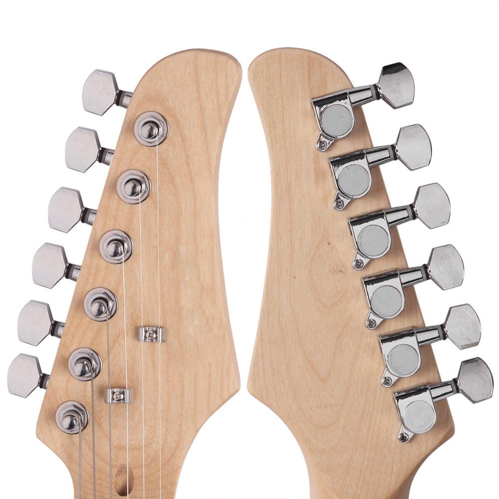 Green Electric Guitar Kit, Basswood Body, Amplifier & Accessories