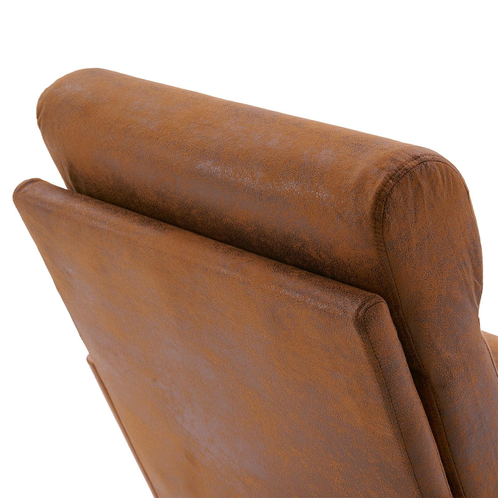 High Back Accent Chair, Bronzing Cloth, Mid-Century Modern Design