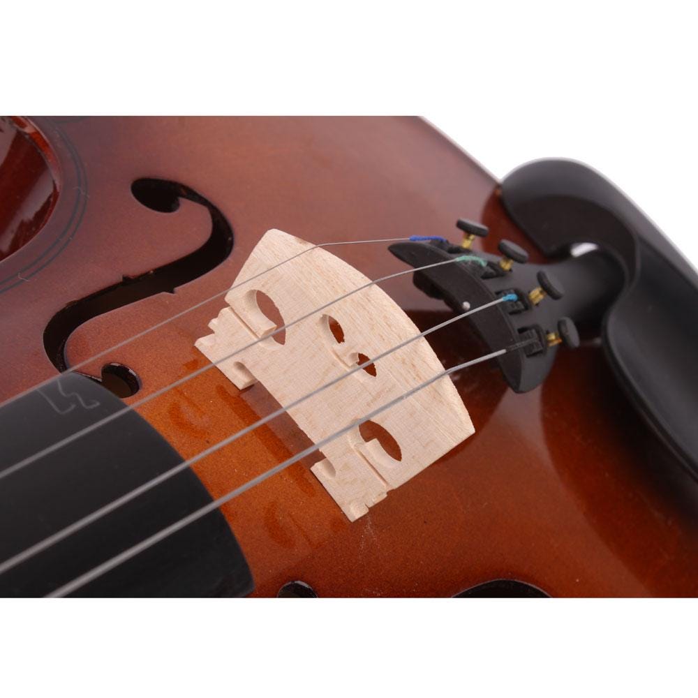 Acoustic Violin Full Size Set: Basswood, Bow, Case & Rosin