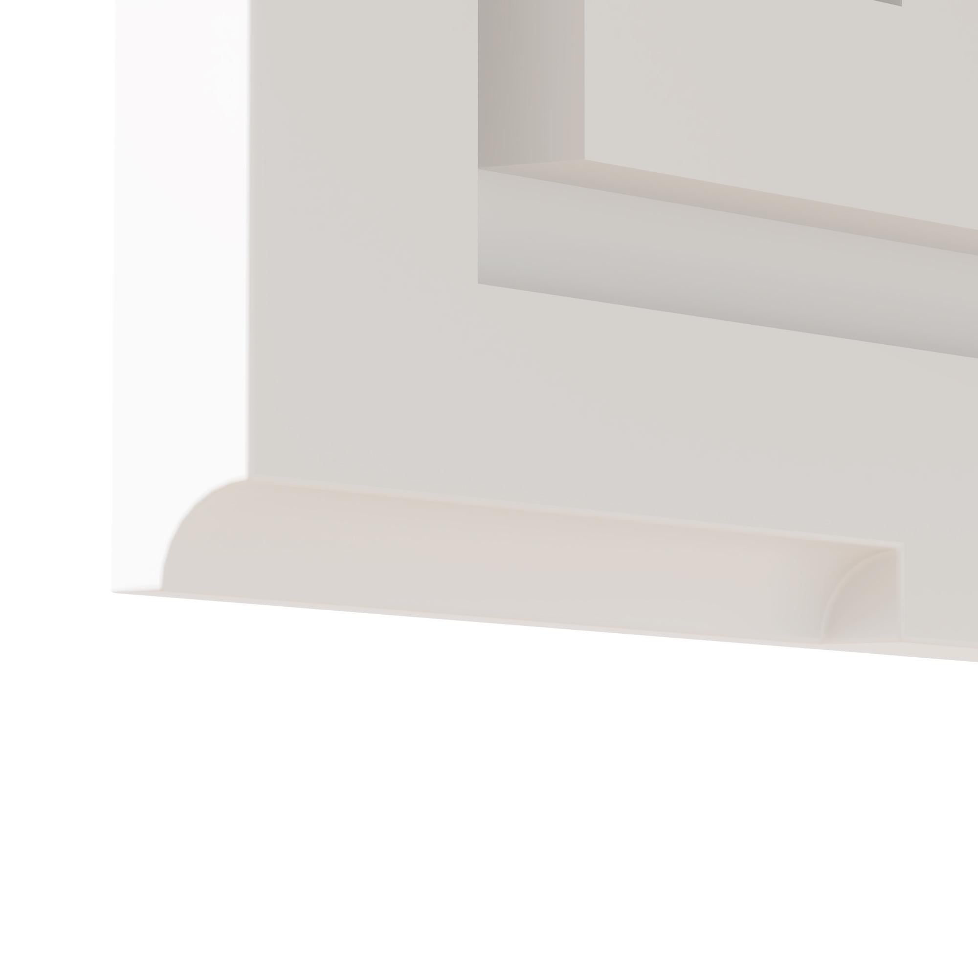 White LED Mirror Cabinet with Time & Temp Display | Wall Storage Cabinet w/ USB Ports, 3-Tone Light, Glass Doors, Bathroom Vanity